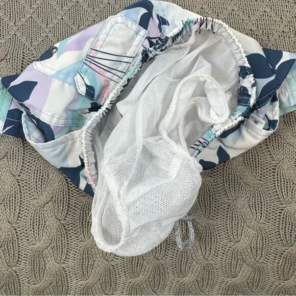 Vintage Summer Floral Print Kids Swim Shorts Trunks ~ 4 - Picture 4 of 11